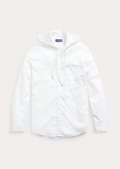 Ralph Lauren Oxford Hooded Skjorter Herre Danmark (OSFRU0249)